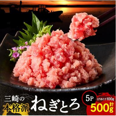 ふるさと納税 三浦市 三崎の本格派ねぎとろ 計500g