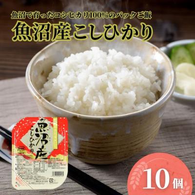 ふるさと納税 小千谷市 ふっくら美味しい魚沼産こしひかり パックご飯 180g×10個 たかの