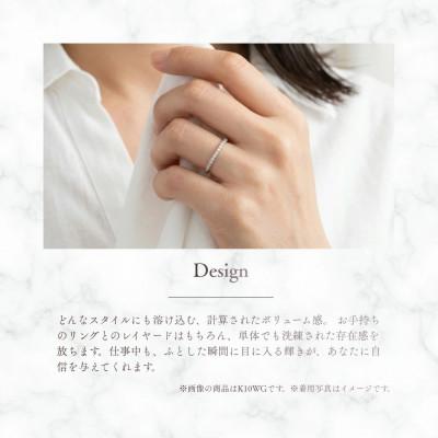 ふるさと納税 富士吉田市 K10WG(ホワイトゴールド) ハーフエタニティダイヤモンドリング KT-1231　11号 |  | 01