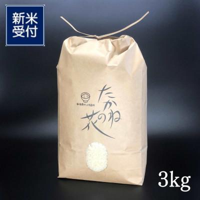 ふるさと納税 村上市 [新米・令和8年産]新潟県村上市岩船産 棚田米コシヒカリ「たかねの花」精米 3kg 1104007N