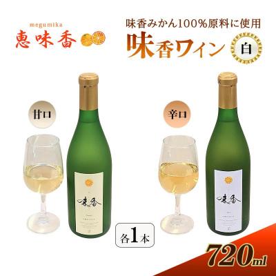 ふるさと納税 鳥栖市 佐賀みかん 『味香ワイン』 白仕立て 辛口・甘口 720ml 各1本(鳥栖市)