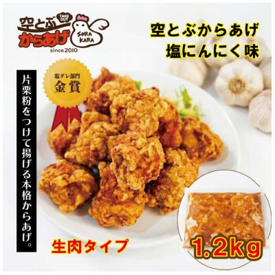 ふるさと納税 四條畷市 空とぶからあげ(塩にんにく味) 生タイプ1.2kg