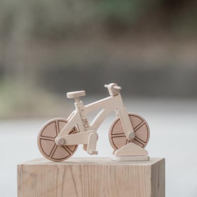 ふるさと納税 いわき市 [国産ひのき使用]職人仕上げの木製玩具 IKONIH 木の自転車