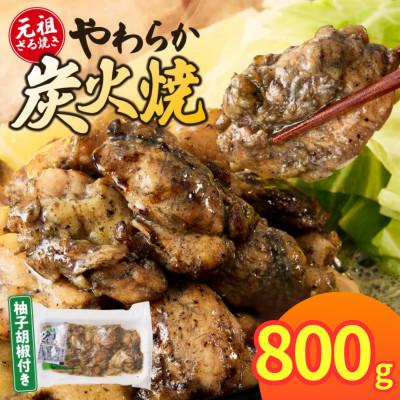 ふるさと納税 小林市 やわらか鶏炭火焼100g×8Pセット 計800g