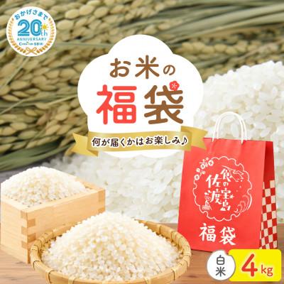 ふるさと納税 佐渡市 [20周年記念]お米の福袋|精米4kg 令和7年産(佐渡産コシヒカリ確定+食べ比べセット)