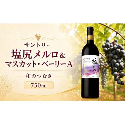 ふるさと納税 塩尻市 サントリー 塩尻メルロ&amp;マスカット・ベーリーA 和のつむぎ 750ml