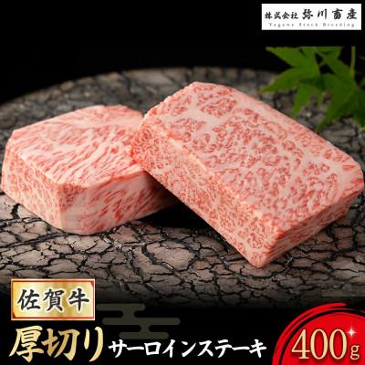 ふるさと納税 太良町 佐賀牛「厚切り」サーロインステーキ 400g (200g×2枚)(太良町)[PE3x1]
