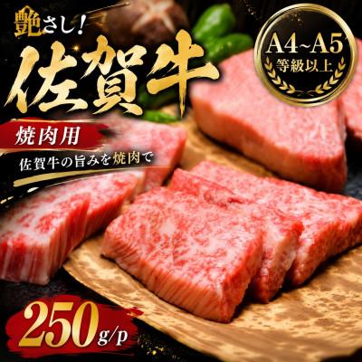 ふるさと納税 吉野ヶ里町 艶さし![A4〜A5]佐賀牛焼肉用 250g/p(吉野ヶ里町)