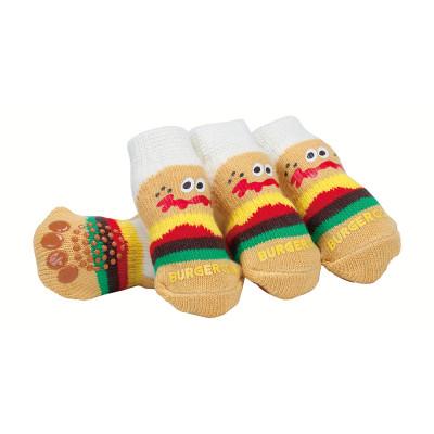 ふるさと納税 奈良市 ペットソックス XXS 室内用靴下 4枚入 PSOX1 バーガーコンクス skt203 699405