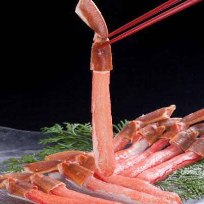 ふるさと納税 小清水町 食べやすい 生冷ずわい蟹ポーション 2kg 小分け4袋 かにしゃぶ・カニ鍋におススメ!