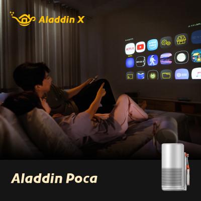 ふるさと納税 美浦村 [ Aladdin Poca ]ポータブルプロジェクター 家庭用 バッテリー内蔵のポータブル型
