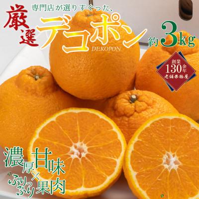 ふるさと納税 丸亀市 [2027年3月中旬より順次発送][厳選] 濃厚甘味の「デコポン」約3kg 丸亀市産
