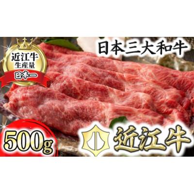 ふるさと納税 近江八幡市 [近江牛] ウデ すき焼き しゃぶしゃぶ 500g A4等級以上