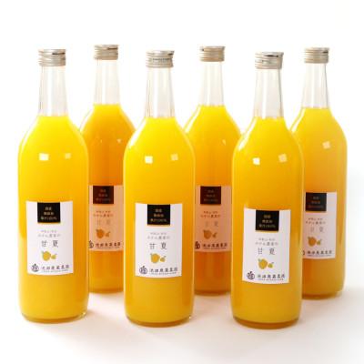 ふるさと納税 すさみ町 無添加甘夏ジュース720ml×6本[100%ストレートジュース][柑橘・果汁]