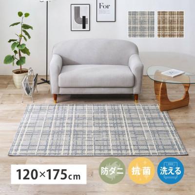 ふるさと納税 泉大津市 抗菌・防ダニ加工 ツイード調 カーペット 120X175cm 1枚 グレー 600204200
