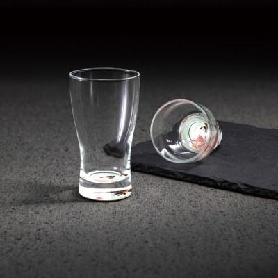 ふるさと納税 海南市 紀州漆器 ぬりもん de Verre 盃&amp;ミニグラス ペア 蒔絵 歌麿 ポッピンを吹く娘 2個セット