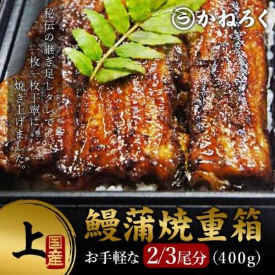 ふるさと納税 上田市 鰻蒲焼重箱「上」 山椒・漬物付き