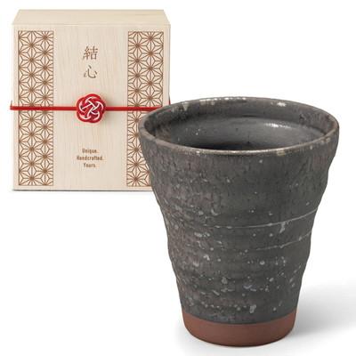 ふるさと納税 土岐市 [美濃焼] 結心 カップ (炭結晶) フリーカップ