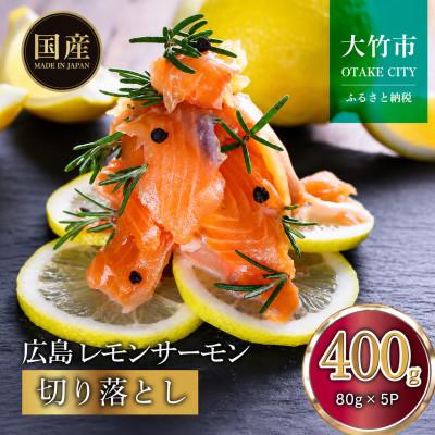 ふるさと納税 大竹市 [国産サーモン 切り落とし]400g (80g×5P) 小分け 広島レモンサーモン