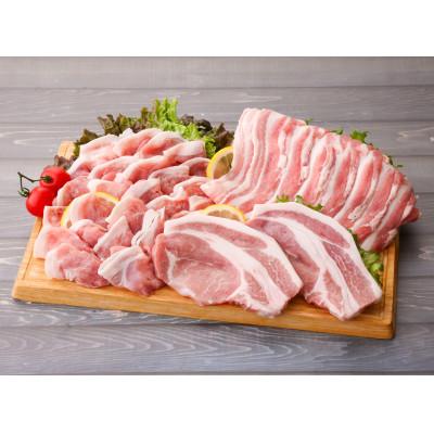 ふるさと納税 小坂町 桃豚バラエティーパック(ロースかつ・バラ焼肉・モモしゃぶ 各500g)豚肉 秋田県 小坂町