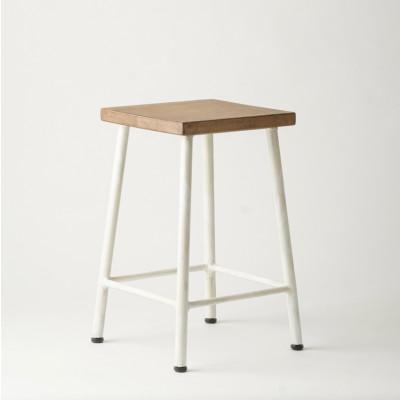 ふるさと納税 高松市 マキヅ家具 School stool Low 白 - スクールスツール - 槙塚鉄工所