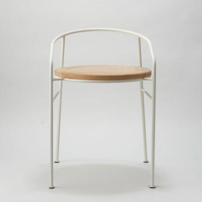 ふるさと納税 高松市 マキヅ家具 Round Chair 白 - ラウンドチェア - 槙塚鉄工所