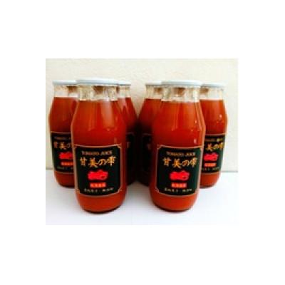 ふるさと納税 長沼町 [北海道長沼町]無添加トマトジュース 甘美の雫180ml×6本 濃縮果汁