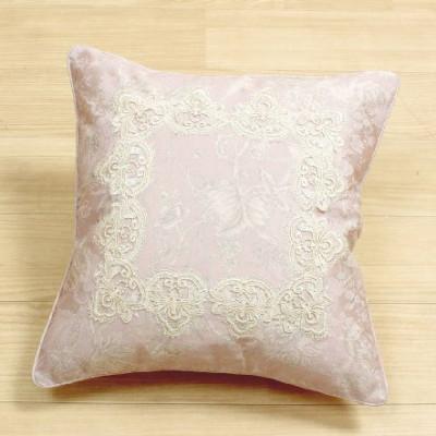 ふるさと納税 直方市 華やぐジャカード織アメジスト撥水加工クッションカバー 45x45cm