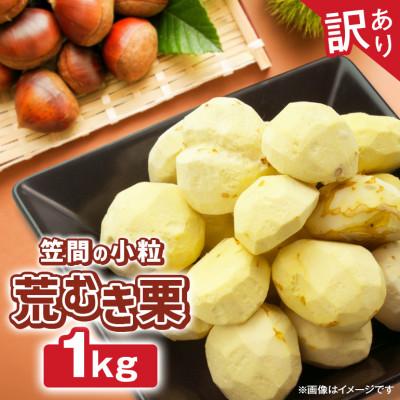 ふるさと納税 笠間市 [2026年9月下旬より順次発送][訳あり]笠間の小粒荒むき栗 1kg