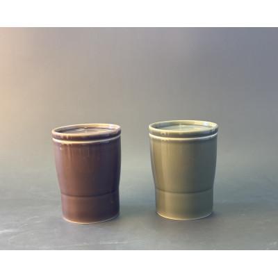 ふるさと納税 土岐市 051 StackStock グロス カップ/プレートS Matcha×Azuki4Pセット