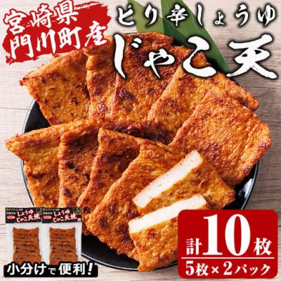 ふるさと納税 門川町 門川浜焼き ピリ辛しょうゆじゃこ天(5枚入×2P)
