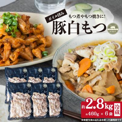 ふるさと納税 下妻市 [茨城県下妻市産豚使用]白もつ(もつ鍋・もつ煮・ホルモン焼きなどに) 約2.8kg(460g×6袋)