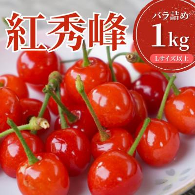 ふるさと納税 鶴岡市 [令和8年産]さくらんぼ 紅秀峰 バラ詰め 1kg Lサイズ以上