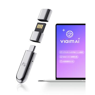 ふるさと納税 寝屋川市 viaim NoteKit ChatGPT搭載 先端AI搭載 ボイスレコーダー 文字起こし