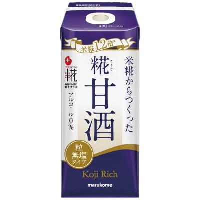 ふるさと納税 常陸太田市 マルコメ(marukome) プラス糀 糀甘酒LL 糀リッチ粒 無塩タイプ 165ml×12本