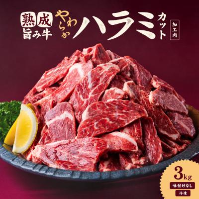 ふるさと納税 松山市 熟成旨み牛やわらかハラミカット 3kg | 