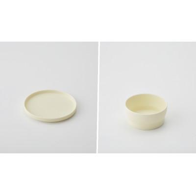 ふるさと納税 土岐市 013 StackStock プレート・ボウルMサイズペアセット 鳥の子色