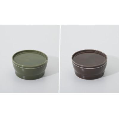 ふるさと納税 土岐市 064 StackStock グロス プレートL・ボウルL Matcha×Azuki4Pセット