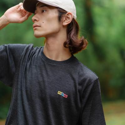 ふるさと納税 那須塩原市 毎日着たくなるウールTシャツ | メリノウール100% ・PIZZA DAYロゴ・XLサイズ