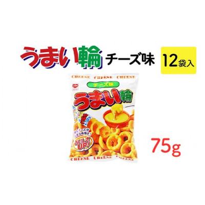 ふるさと納税 常総市 うまい輪 チーズ味 75g×12袋 駄菓子