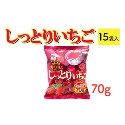 ふるさと納税 常総市 しっとりいちご 70g×15袋 駄菓子