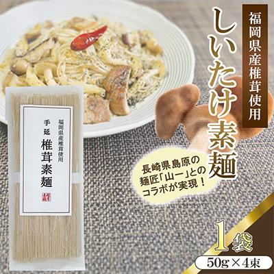 ふるさと納税 桂川町 福岡県桂川町産 椎茸素麺 1袋 2食分(50g×4束)(桂川町)