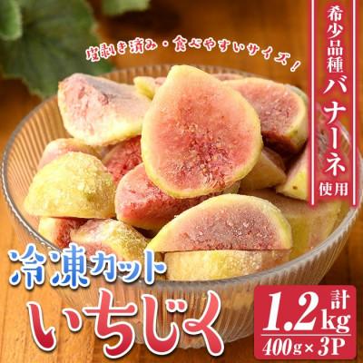 ふるさと納税 伊佐市 冷凍カットいちじく(計1.2kg・400g×3P)