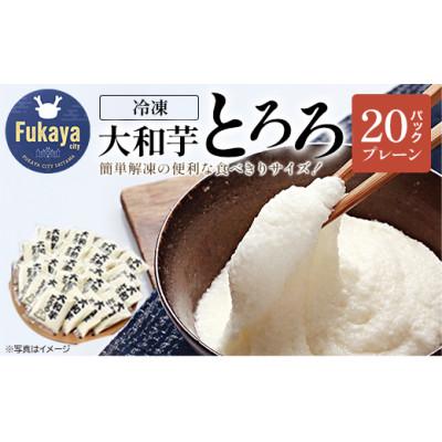 ふるさと納税 深谷市 [国産大和芋使用]冷凍大和芋とろろ プレーン 40g×20パック
