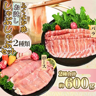 ふるさと納税 田川市 ふくよか豚 お試ししゃぶしゃぶ(バラ+ロース)セット 計600g(田川市)