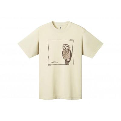ふるさと納税 小清水町 モンベル×小清水町コラボウイックロンTシャツ「コミミズク」 ボーンホワイト Lサイズ