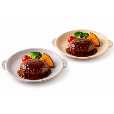 ふるさと納税 土岐市 耐熱食器 両手付陶板(小) グレー×アイボリー