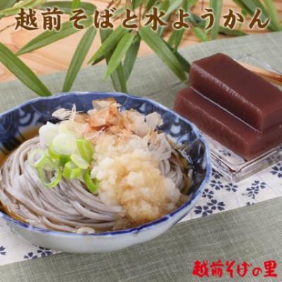 ふるさと納税 越前市 福井の名物詰合せ 武生製麺の越前そばと水ようかんセット