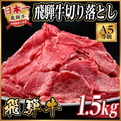 ふるさと納税 羽島市 飛騨牛 A5等級 切り落とし 1.5kg 黒毛和牛