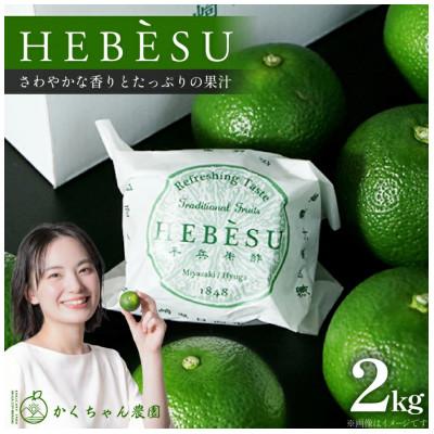 ふるさと納税 日向市 [期間限定発送]かくちゃん農園の産地直送 日向市発祥 採れたてへべす(平兵衛酢) 約2kg